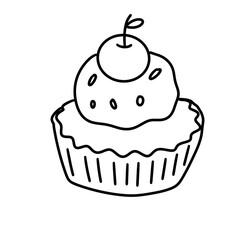 cake food drawings  illustration