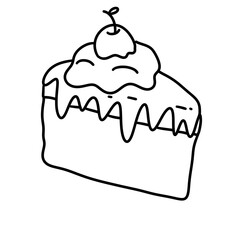 cake food drawings  illustration
