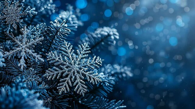 Minimalist blue backdrop with soft snowflake patterns for seasonal celebrations