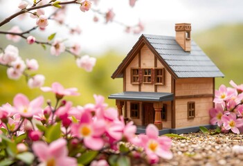 Spring House Dream New Home Blossom Cottage Real Estate