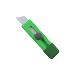 Paper cutter isolated 3d render icon illustration
