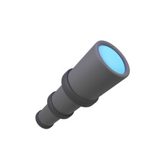 spyglass isolated 3d render icon illustration
