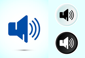 Volume Icon Design Illustration, Sound Icon For Apps and Websites