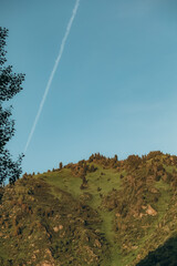 rainbow over the mountains