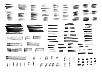 手書きの水彩素材コレクション　線