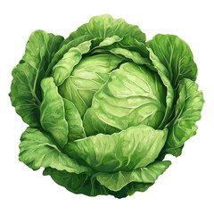 Obraz premium Realistic style cabbage