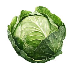 Fototapeta premium Realistic style cabbage