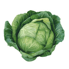Fototapeta premium Realistic style cabbage