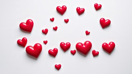 Revolving Hearts Emoji Print - Modern Design for Website UI