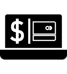 Digital banking, e-payments, internet banking icon