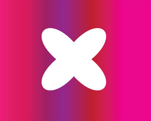 Multicolor lines with white flower vector background