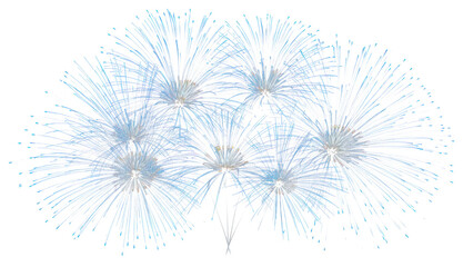 Obraz premium PNG Blue fireworks night celebration chandelier.