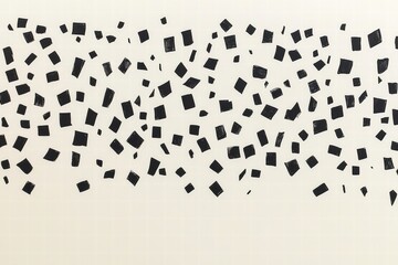 Abstract Black Squares on White Background