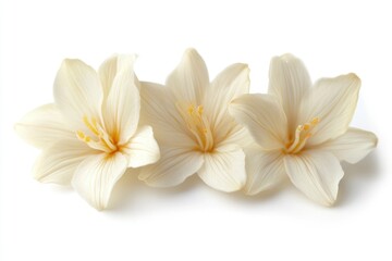 Fototapeta premium Stunning White Orchid Isolated on Pristine Background. A Symbol of Beauty and Elegance in Blooming Flora.