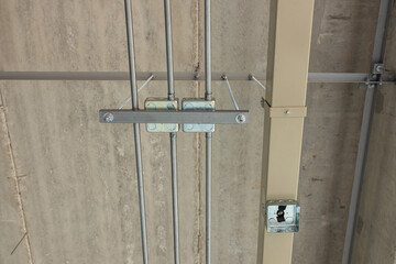 Electrical system installation work, lighting, emergency MEP work in construction buildings