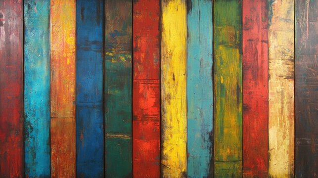 Madera colorida con tonos brillantes