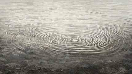 Fototapeta premium Ondas de agua en tonos grises