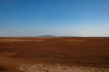 landscape at the Kusrawad desert in the Danakil depression at the Ethiopian Afar region