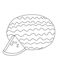 abc fruit and vagitables coloring book page