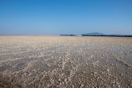 Assale salt lake in the Ethiopian Danakil depression at the Afar region