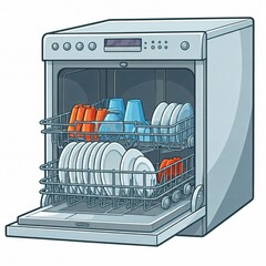 dish washer in a kitchen