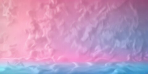 Fototapeta premium Ethereal pink blue gradient background with iridescent sheen, shimmering sky, natural wonder, dreamy landscape