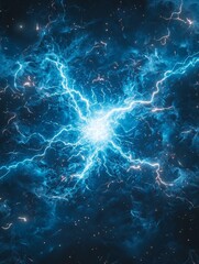 Abstract Blue Energy Burst