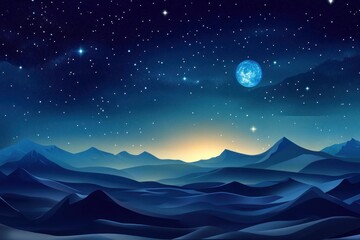 Fototapeta premium Captivating Starry Night Sky Background