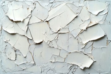 Abstract White Cracked Paint Texture