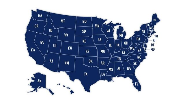 USA map
