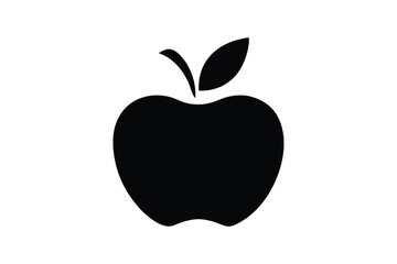 green apple isolated on black
