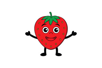 strawberry cartoon character