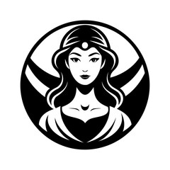 Beautiful Women's Silhouette Vector Illustration for Graphic Design Projects