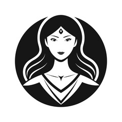 Beautiful Women's Silhouette Vector Illustration for Graphic Design Projects