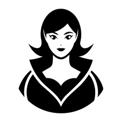 Beautiful Women Silhouette Icons Transparent Background for Designers