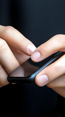 3D Illustration Hands Using Smartphone