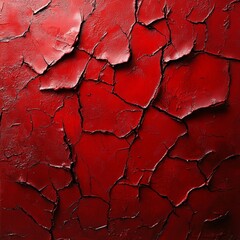 Cracked Red Paint Texture
