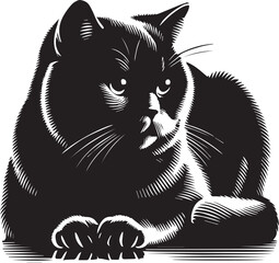 Cat silhouette