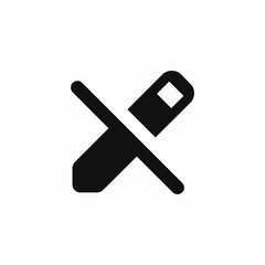 no edit prohibited icon sign vector
