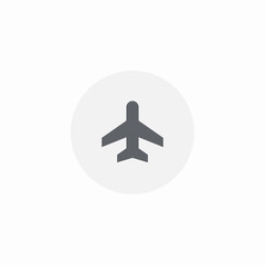 plane flight icon sign vector