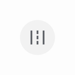 road highway icon sign vector