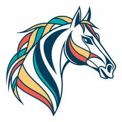 horse head vector