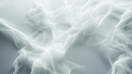 Obraz premium smooth, clean white texture with flowing, ethereal patterns creates serene atmosphere