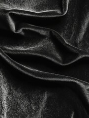 Obraz premium Elegant Black Velvet Fabric with Sparkles and Glitter