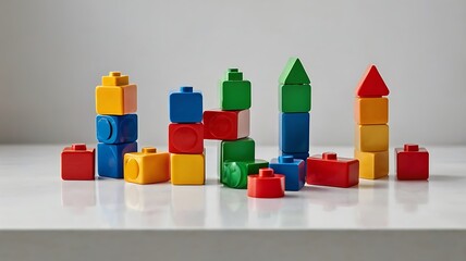 Obraz premium Toys on a white background