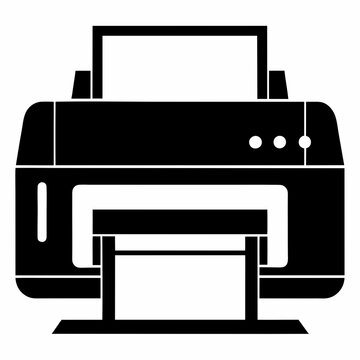 black printer printing paper clip art preview