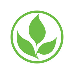 Fototapeta premium Leaf logo vector illustration