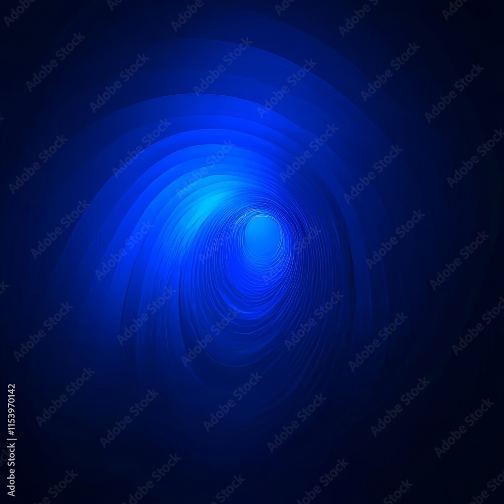 Poster vibrant blue abstract background with swirling patterns creating a sense of depth and movement in a 
