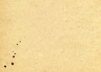 Retro paper texture. Old antique paper. Ink splatters vintage background. Aged postcard image.	