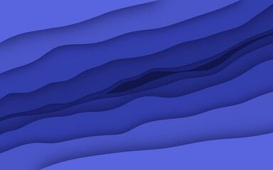 Overlapping water wave wallpaper background